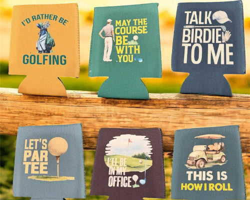 Grip it and sip it - Golf Coozies